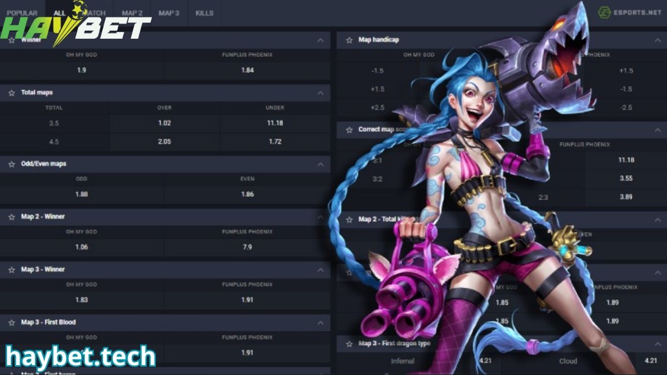 Cá cược liên minh huyền thoại tại Esport HAYBET