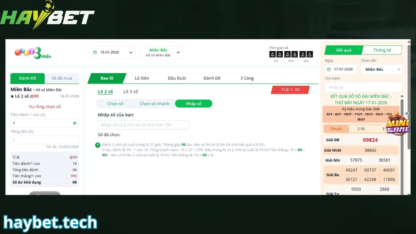 Các hình thức chơi bao lô HAYBET