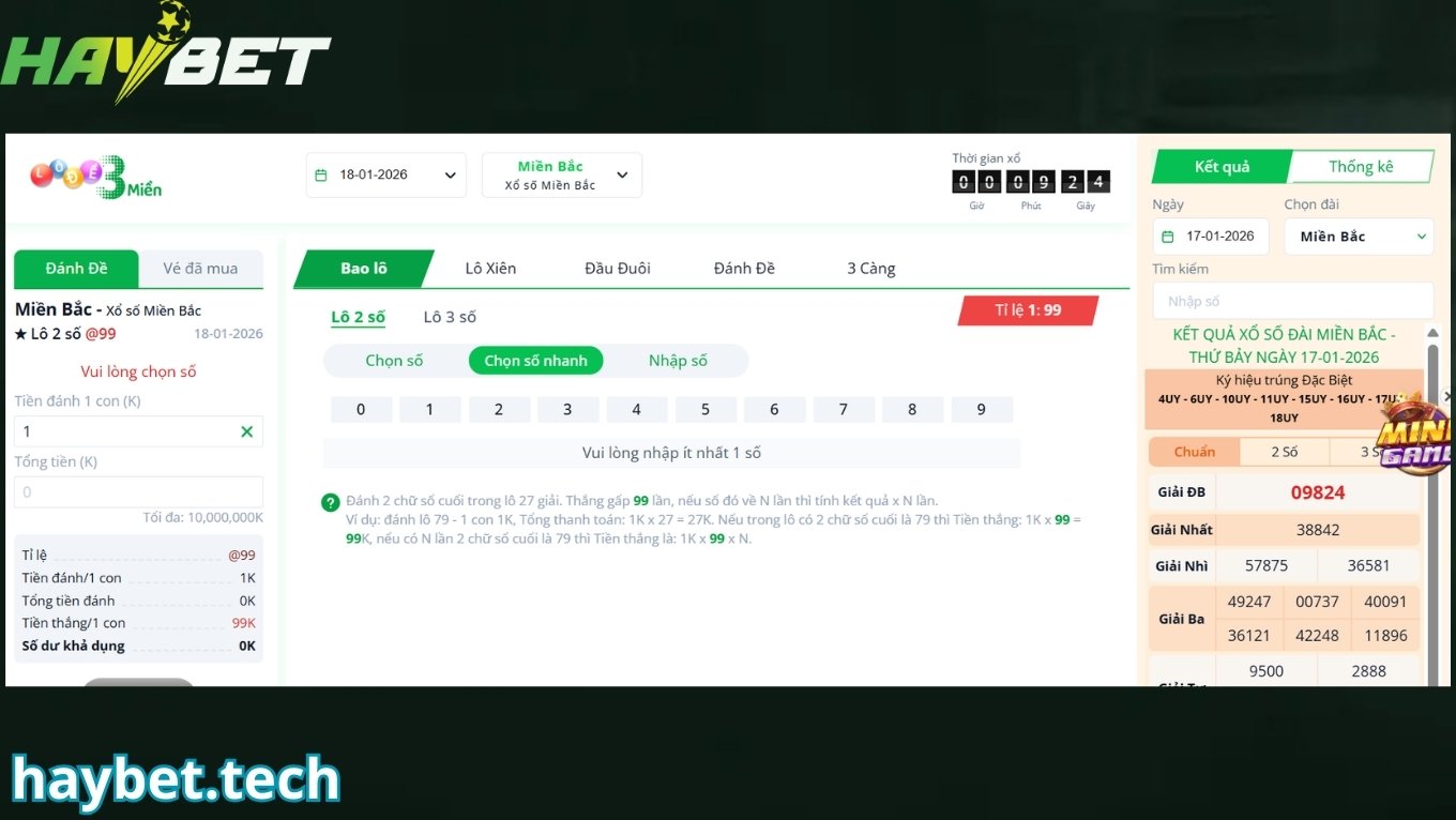 Cách chọn số nhanh bao lô HAYBET