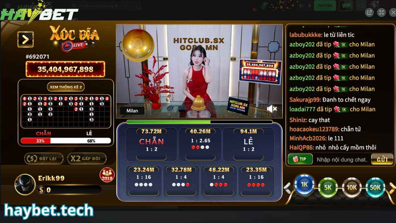 HAYBET xanh chín với các trò chơi live trực tiếp