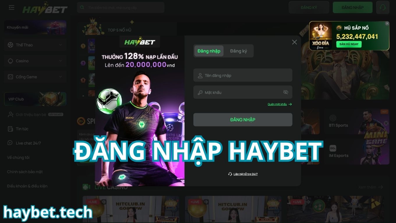 Hướng dẫn đăng nhập HAYBET
