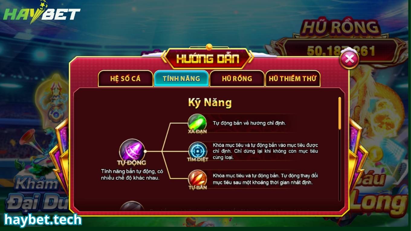 Luật chơi vua săn cá HAYBET